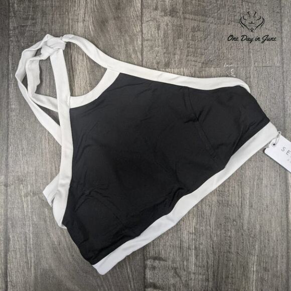 SeaFolly Block Party High Neck Tank Bikini Top Size 8 - Picture 3 of 3